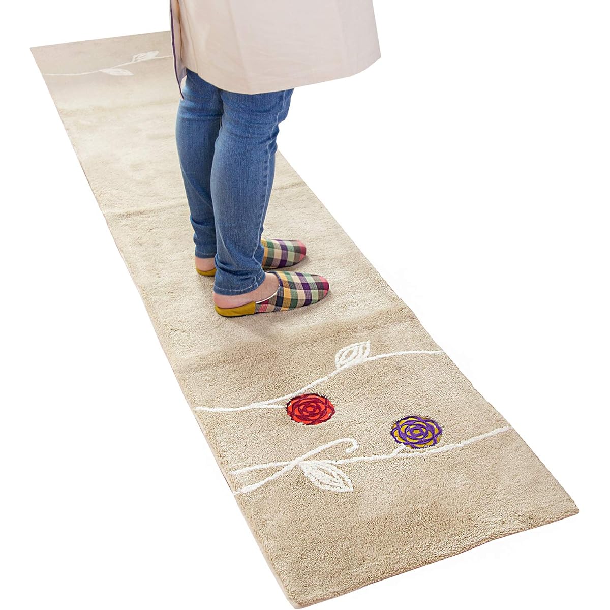 OKA Etofu Kitchen Mat Approx. 50 x 240cm (Beige)