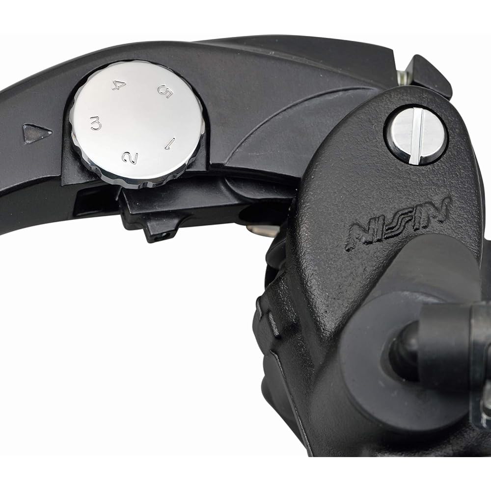Daytona NISSIN Motorcycle Radial Clutch Master Cylinder Vertical φ19 (Horizontal 14mm Equivalent) Black Body/Black Lever Smoke Tank 95658