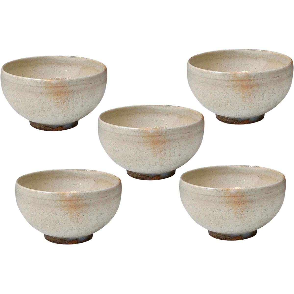 Kyoto ware Kiyomizu ware teacup cream diameter 9.5cm Yanagi kiln teacup tea bowl set (presentation box included) Honkobiki QYA252