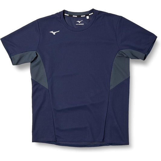 Mizuno 32MA1021 Men's Training Wear, Dry Aeroflow T-Shirt, Short Sleeve, Highly Breathable, Sweat Absorbent, Quick Drying