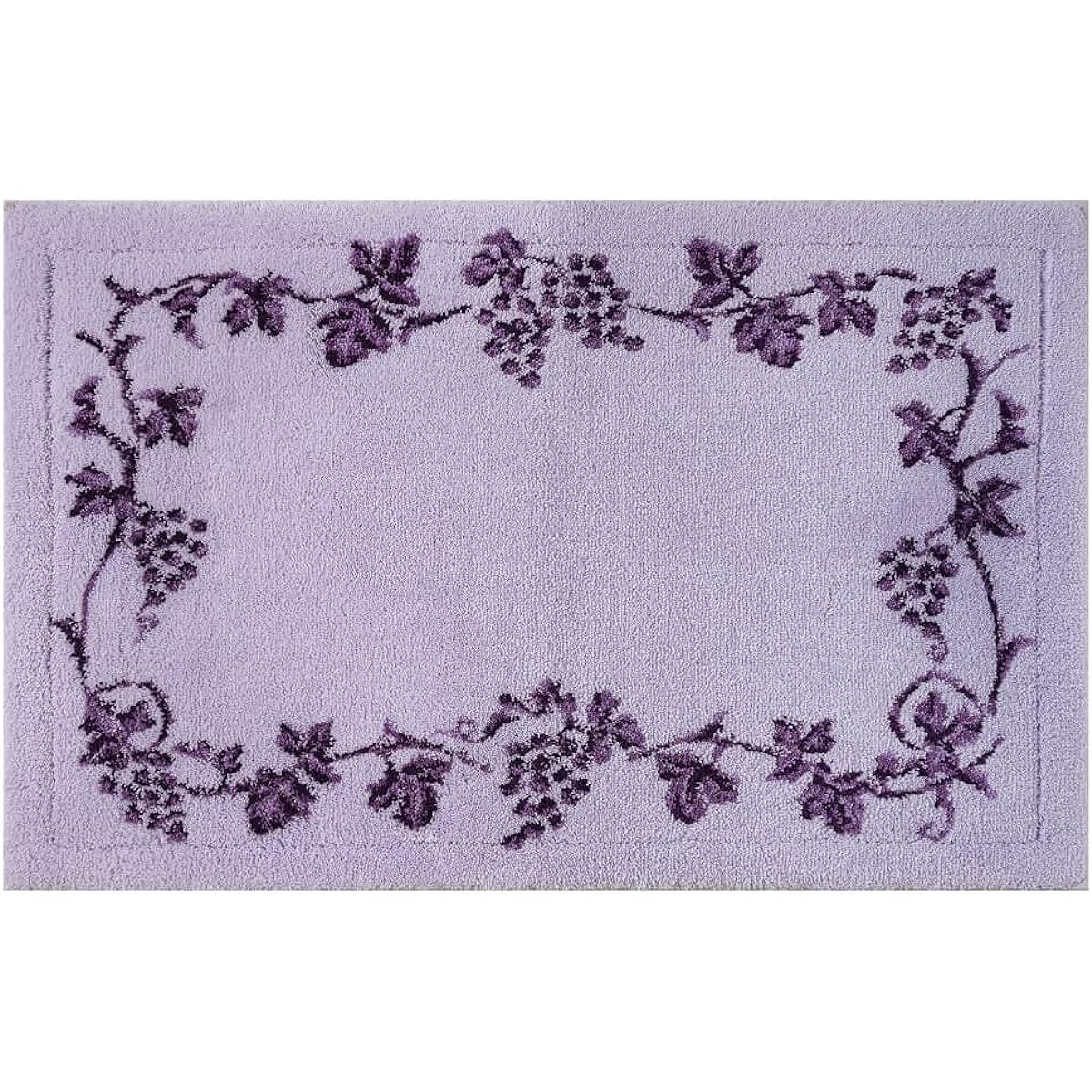 OKA Good Dry Bath Mat Lux Approx. 50cm x 80cm Purple (Water Absorbing, Quick Drying, Foot Wiping Mat, Antibacterial, Odor Resistant, Anti-Slip Treatment)