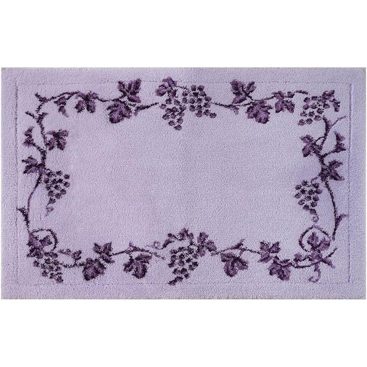 OKA Good Dry Bath Mat Lux Approx. 50cm x 80cm Purple (Water Absorbing, Quick Drying, Foot Wiping Mat, Antibacterial, Odor Resistant, Anti-Slip Treatment)