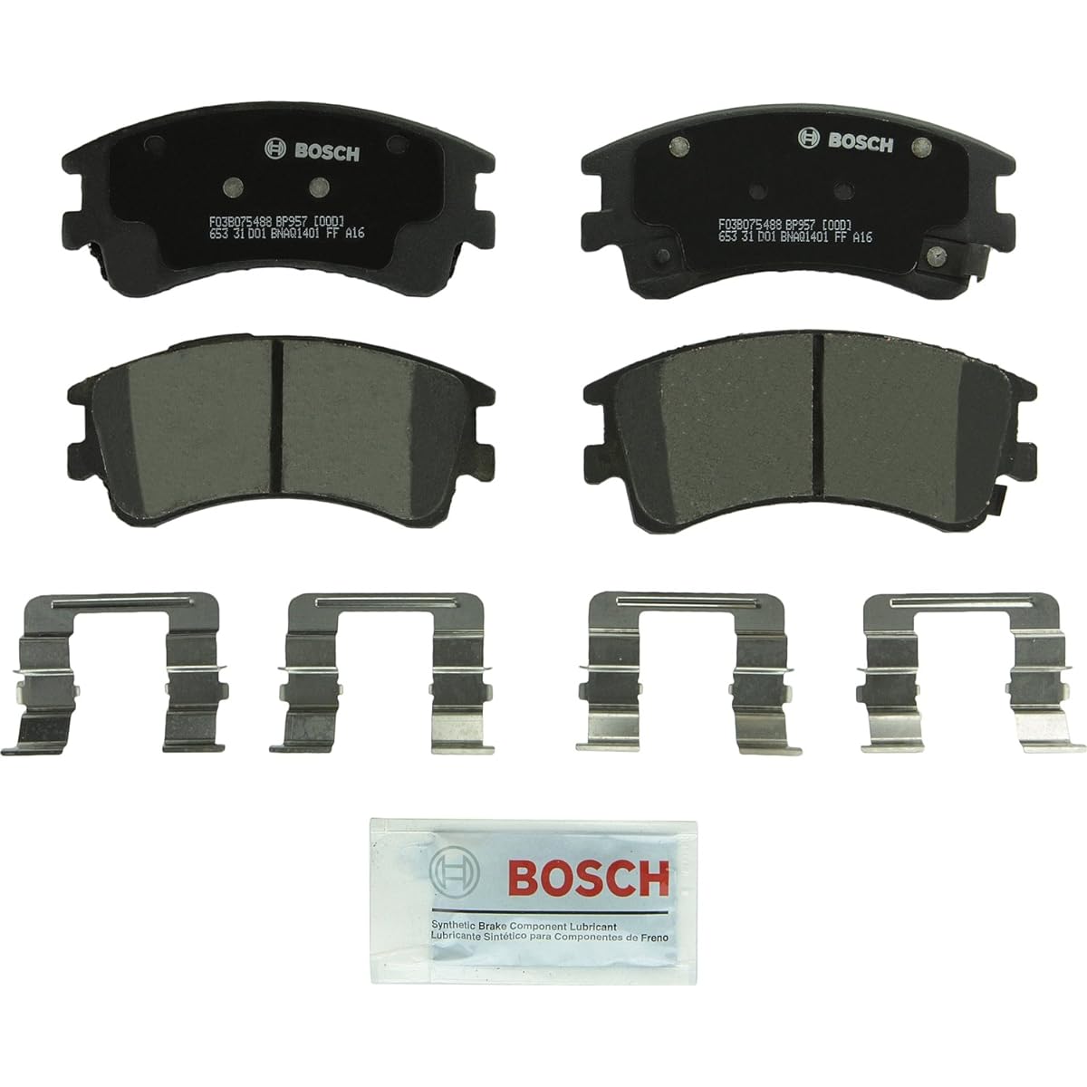 BOSCH BP957 QUIETCAST Premium semitaric disc brake pad set 2003-2005 For Mazda 6 front desk