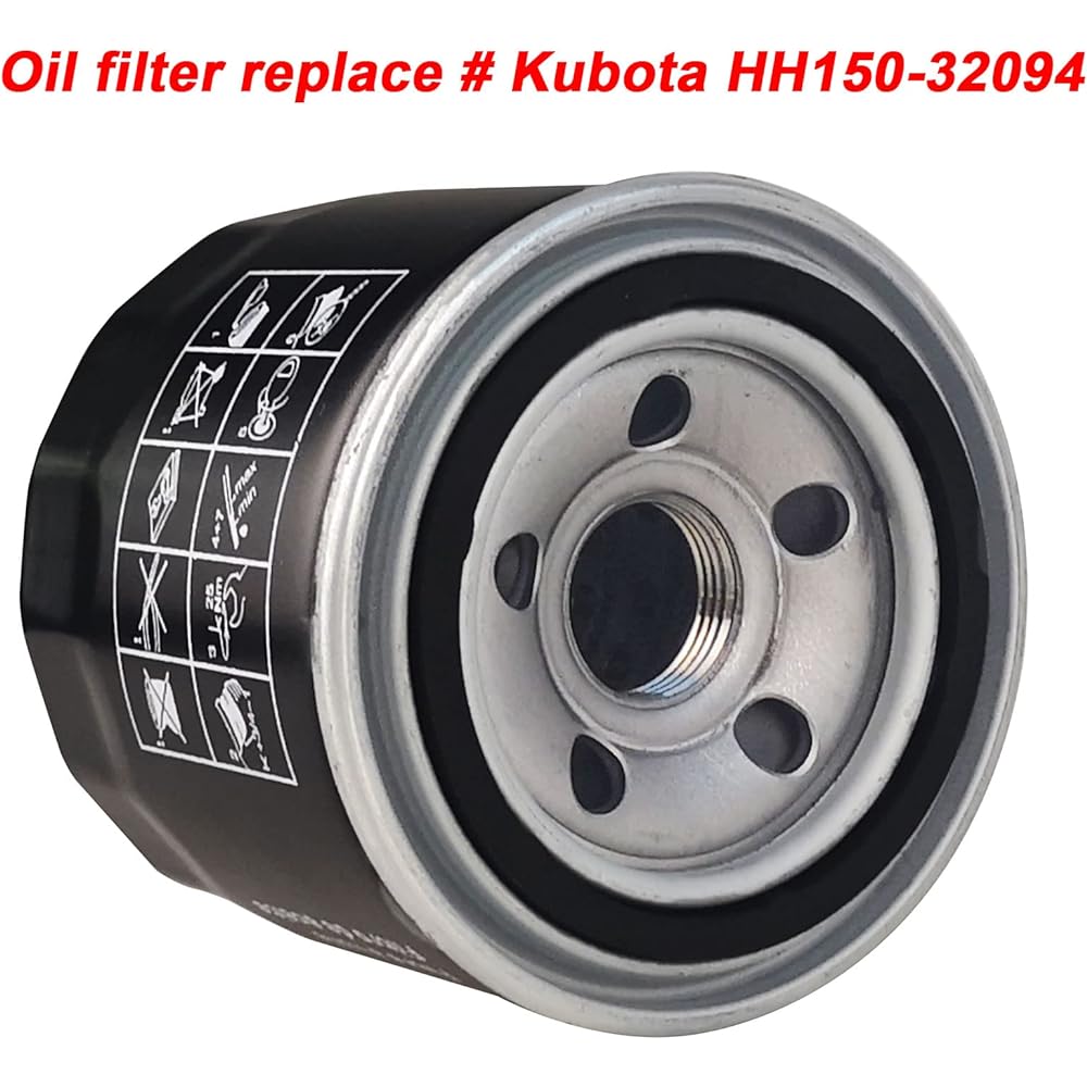 JVFNXPM HH150-32094 oil filter Kubota BX2200D BX22D BX23D B20 B21 B26 ZD1211 ZD25 ZD25 ZD326 ZD326 ZD326 ZG327 B6100 B6100 B6200 B7100 B7100 B7200 Tractor 2 Pack