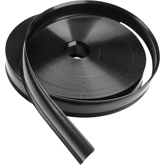 1 inch Black Vinyl Trim Molding Screw Cover RV Boat Camper Traveler (25 feet)