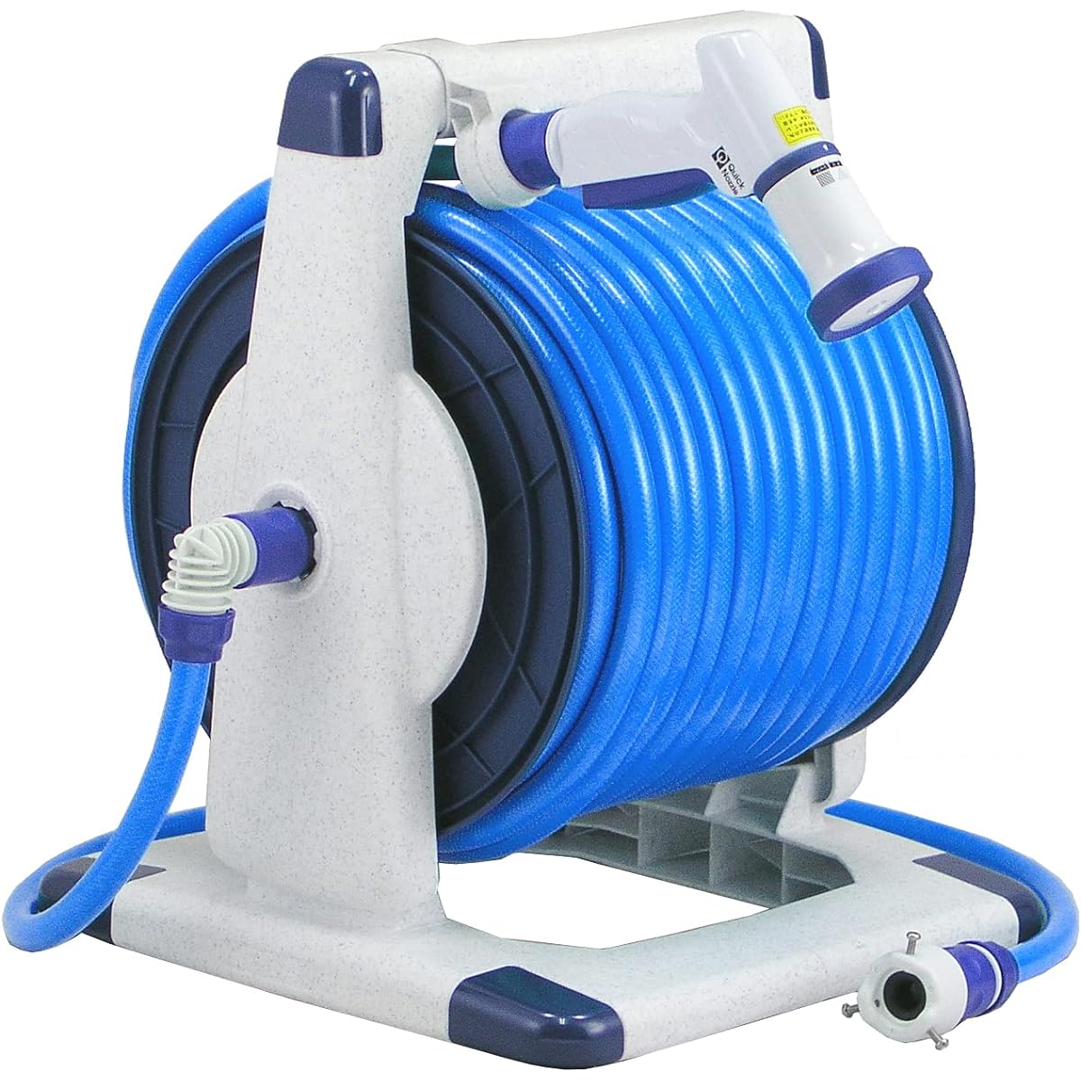 Sanyo Kasei Urban Reel 12mm Pressure Resistant Marine Blue Hose 50m Stone Grain UR4-Q506R