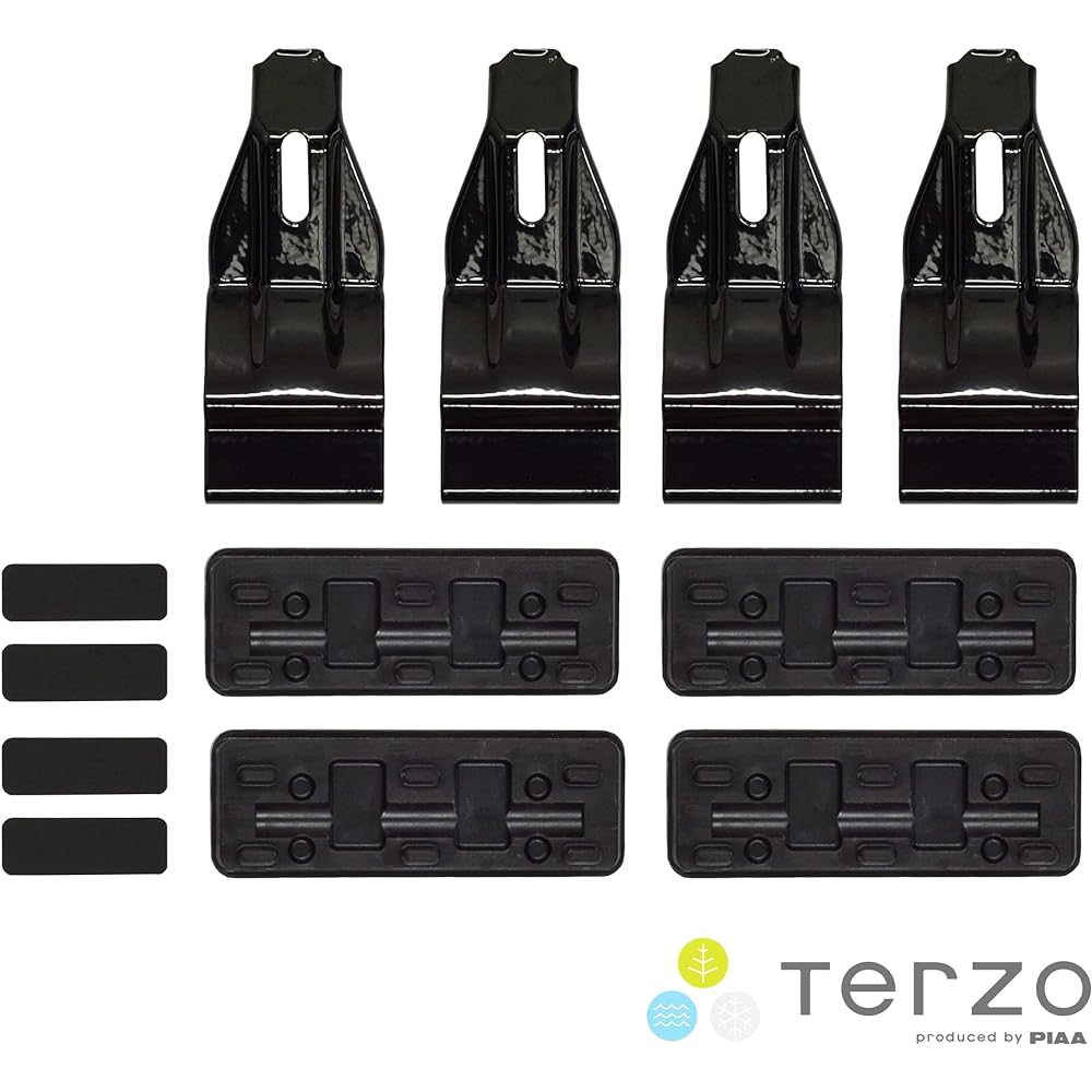 Terzo Terzo (by PIAA) Base Carrier Vehicle Specific Mounting Holder Set 4 Pieces Black [TOYOTA Sienta/Sienta Hybrid Year: R4.8~ Model: MXPL1# etc.] EH464