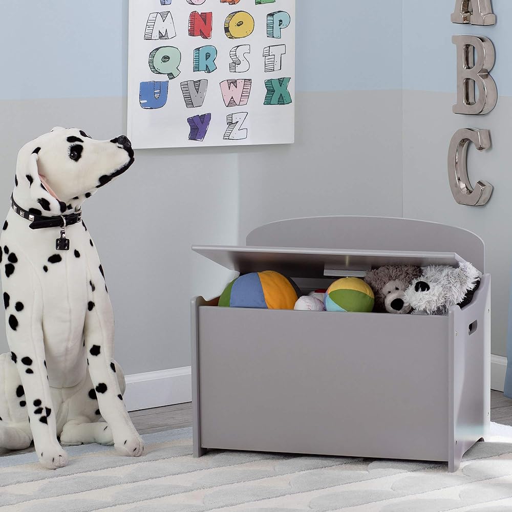 Delta Children MySize Deluxe Toy Box, Grey 141