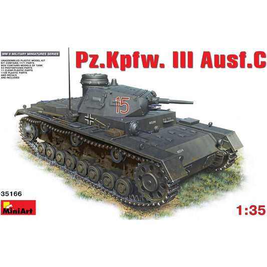 Miniart 1/35 Panzer III C type plastic model