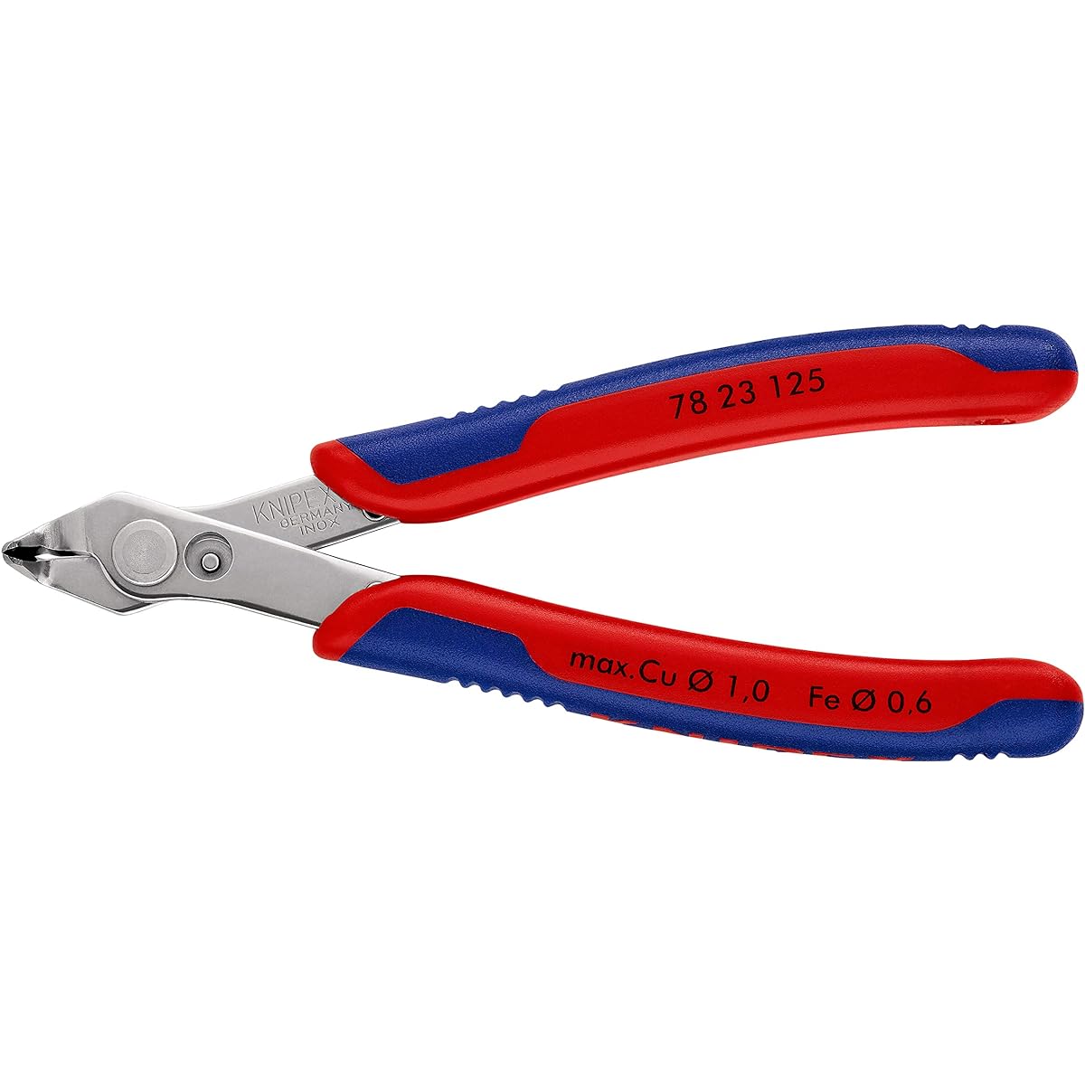 KNIPEX Precision electronics-related Ideal for precision equipment-related cutting work Super nipper tip bend 60° Total length 125mm 7823-125SB