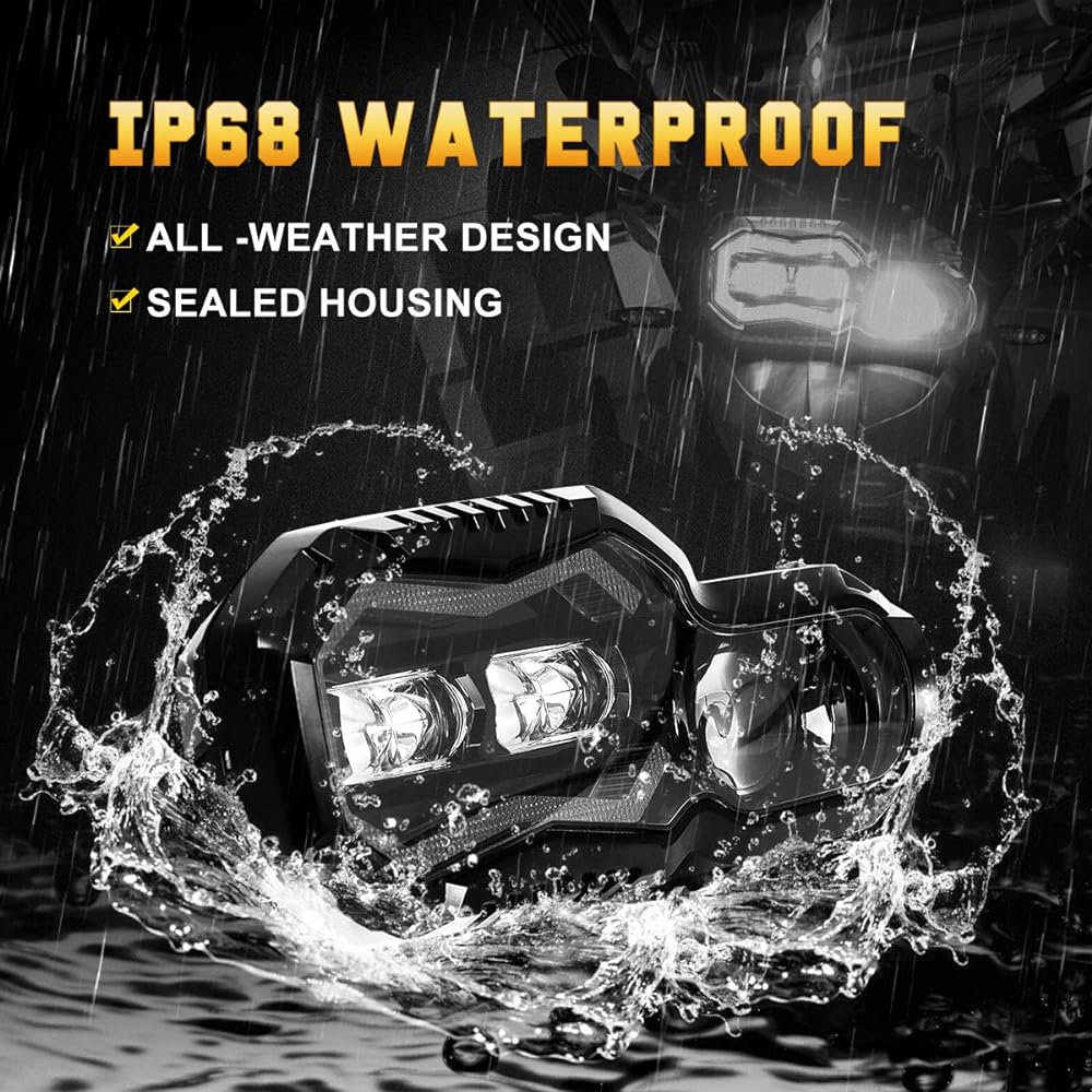 LED headlight high -low beam DRL LED Head Ramp Acemburi BMW F800GS F800GS Adventure F700GS F650GS