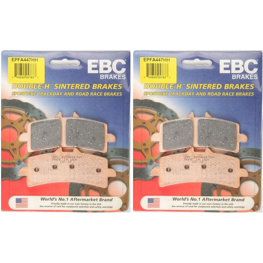 EBC Double-H Sintered Metal Brake Pads EPFA447HH (2 Packs - Enough for 2 Rotors)