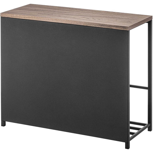 Yamazaki Jitsugyo Entrance Bench with Storage Black Approx. W60XD25XH45cm Tower Entrance Rack Storage 5671