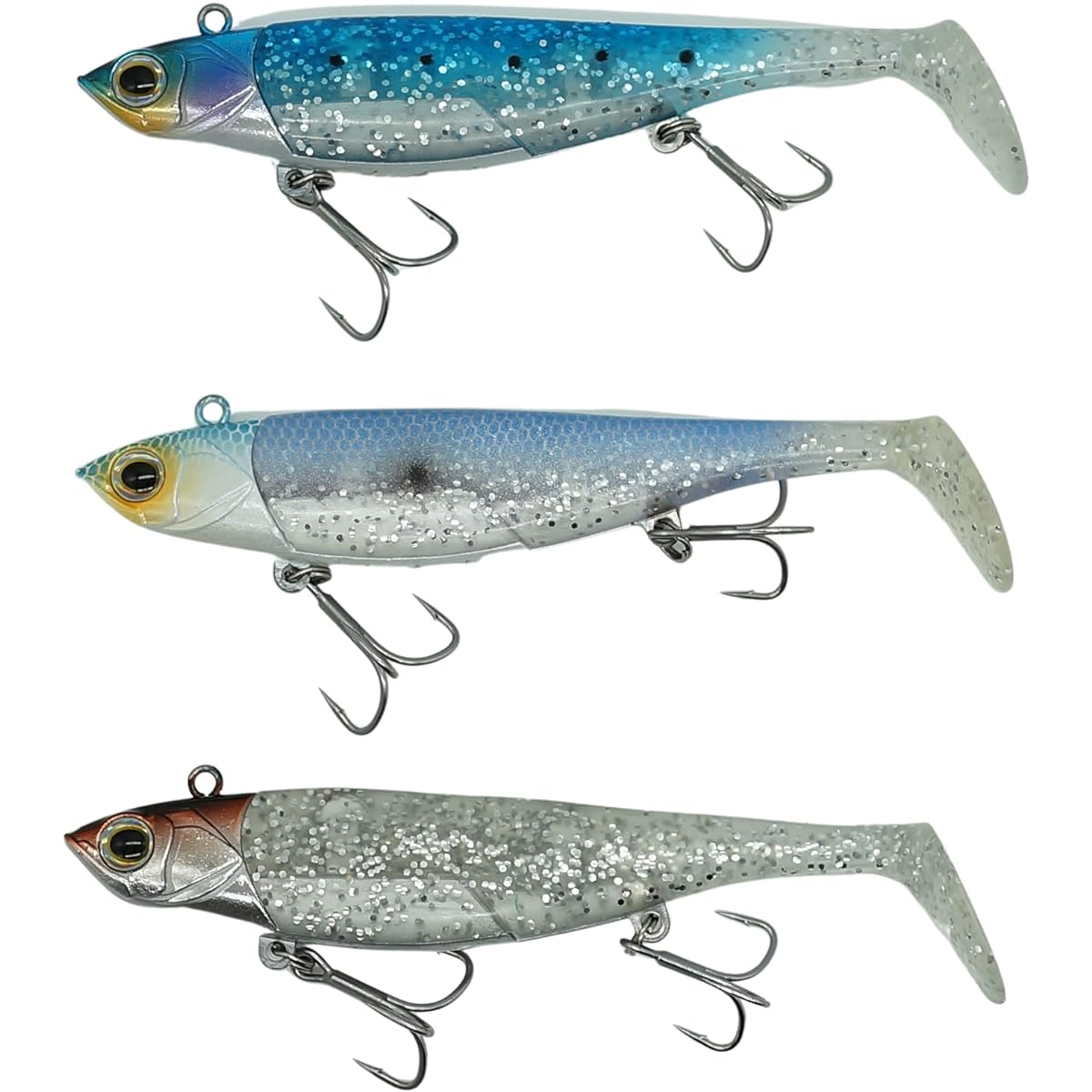 EWE Twister Fish Top Grade BKK Hook Equipped with 15g 25g Jig Head Integrated VJ Vibration Shad