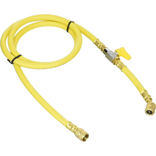 Ichinen TASCO TA133AB-3 Charge hose with valve 150cm yellow