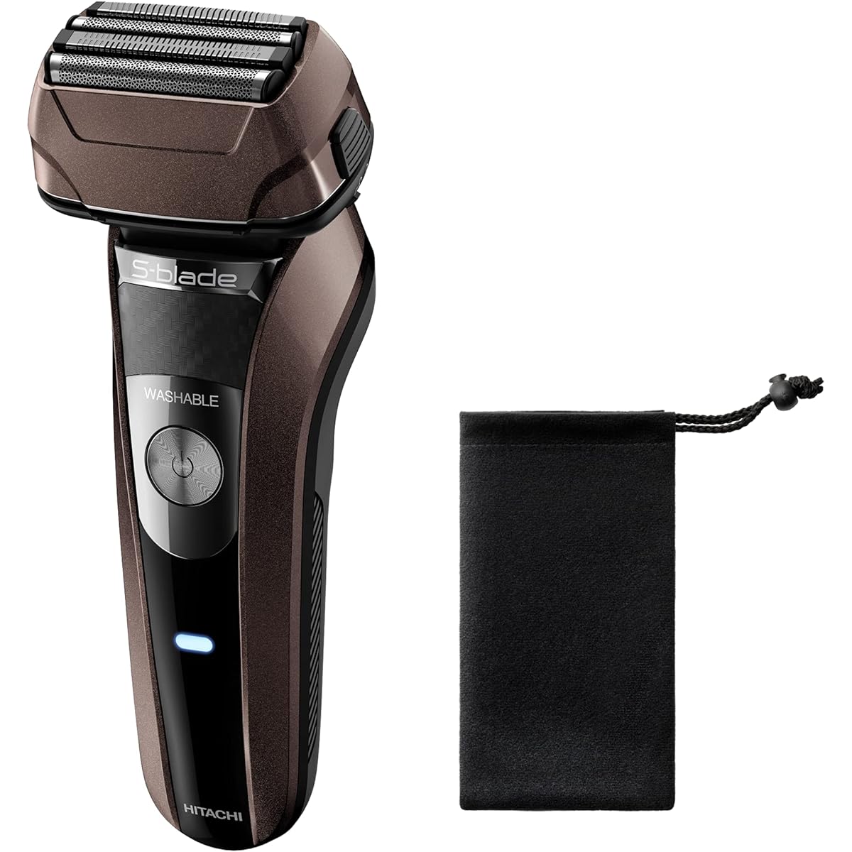 Hitachi Reciprocating Men's Shaver S-Blade Stainless Steel 4 Blades 3D Head RMH-F850B TD Dark Brown
