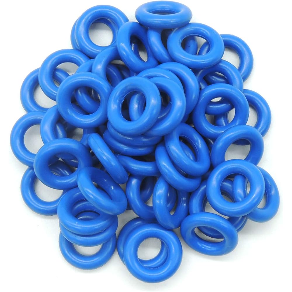 HiSport Fuel Injector O-Ring Set - [7.52mm X 3.53mm] Blue Universal Repair Kit [50 Pieces]
