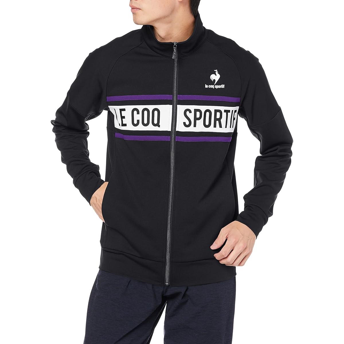[Le Coq Sportif] Jersey Air Stylish Warm-up Jacket