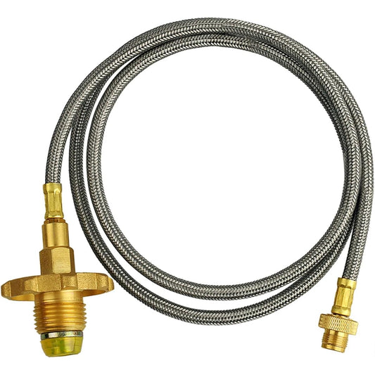 Camping Stove Adapter Hose Propane Gas Outdoor Appliance Gas Extension Hose 1m