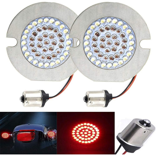3 1/4" LED Turn Signal Flat Style Rear 1157 LED Turn Signal Kit for Harley-Davidson
