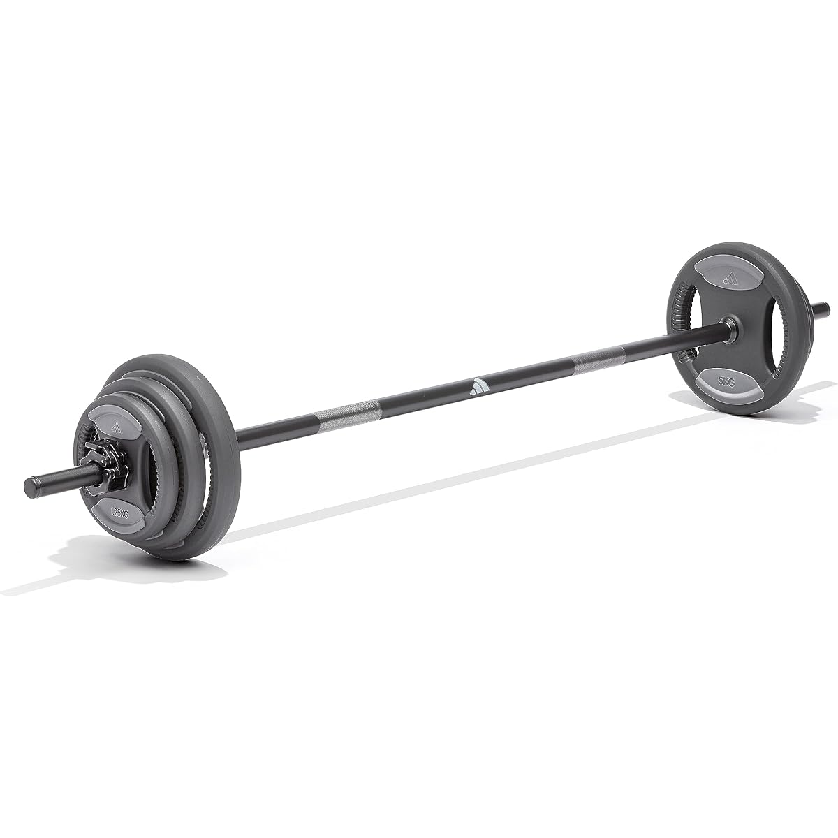 adidas Weight Set 20kg Home Fitness Barbell Set Contents (6 weight plates, 1 weight bar, 2 color clamps) ADWT-11200