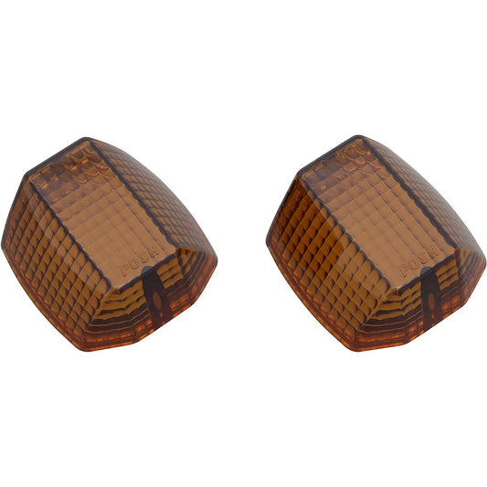 POSH Motorcycle Supplies Amber Turn Signal Lens Set GPZ900R 038077