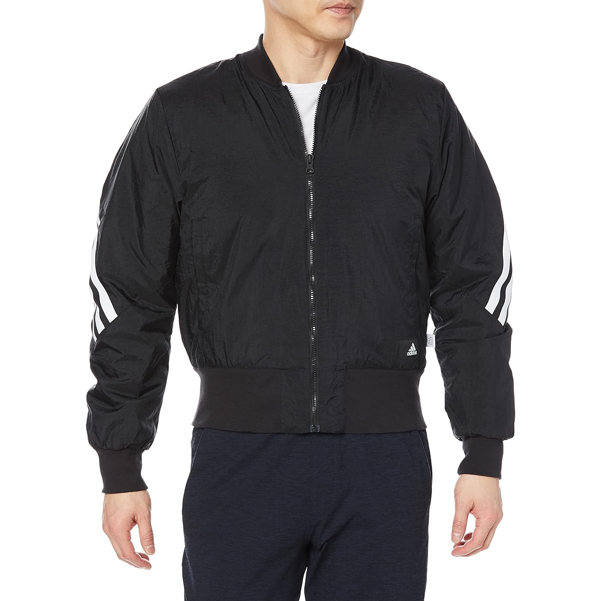 [Adidas] Jacket Future Icon 3 Stripes Bomber Jacket L9609 Men's