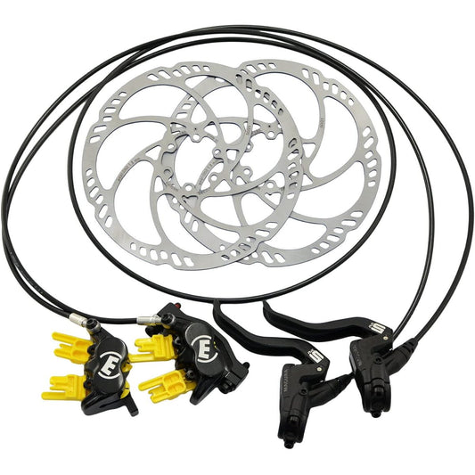 Magura MT5 4-Piston Post Mount Hydraulic Disc Brake Set w/ 180mm Rotors (F+R), MG2555