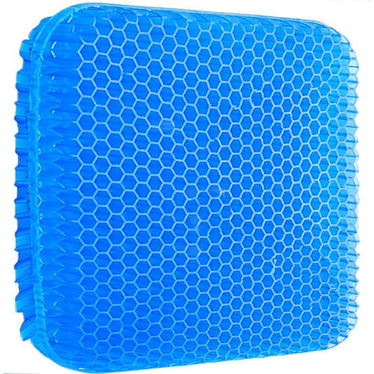 Gel cushion, double layer honeycomb structure, cushion, breathable, non-stuffy, comfortable to sit on, working from home, telework, office, summer, winter, washable cover included (L4)