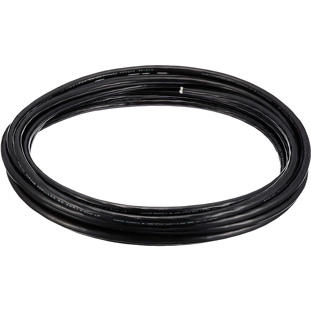 Kuramo Electric Oil-resistant/Flexible Electronic Device Wiring Cable KVC-36 16-core x 0.5SQ Black 10m