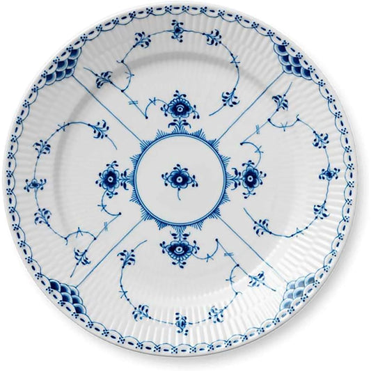 [Regular Imported Product] Royal Copenhagen Blue Fluted Half Lace Plate Dish 25cm Wedding Gift Present 1017224