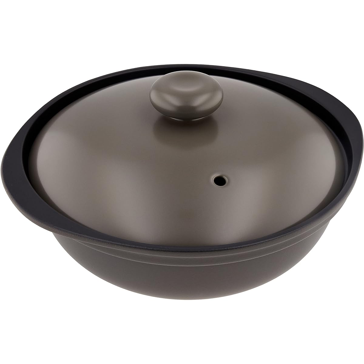 Marsan Kondo Earthen Pot IH Compatible Gray L Ceramic Lightweight Earthen Pot For 3 People For 4 People For 3 People 2800ml Cook Home Calluna Clay Pot 22041