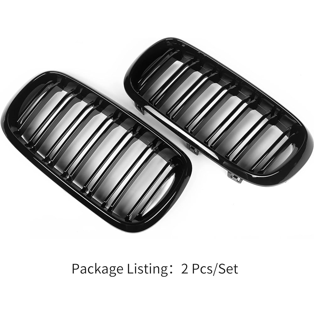 Front grill/Grill Kidney grill replacement BMW X5 Series F15 X6 Series F16 X5M F85 X6M F86 (ABS, Gross Black)