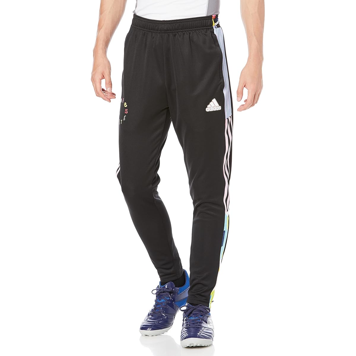 Adidas CA856 Men's Soccer Long Pants Love Unites Tiro Track Pants