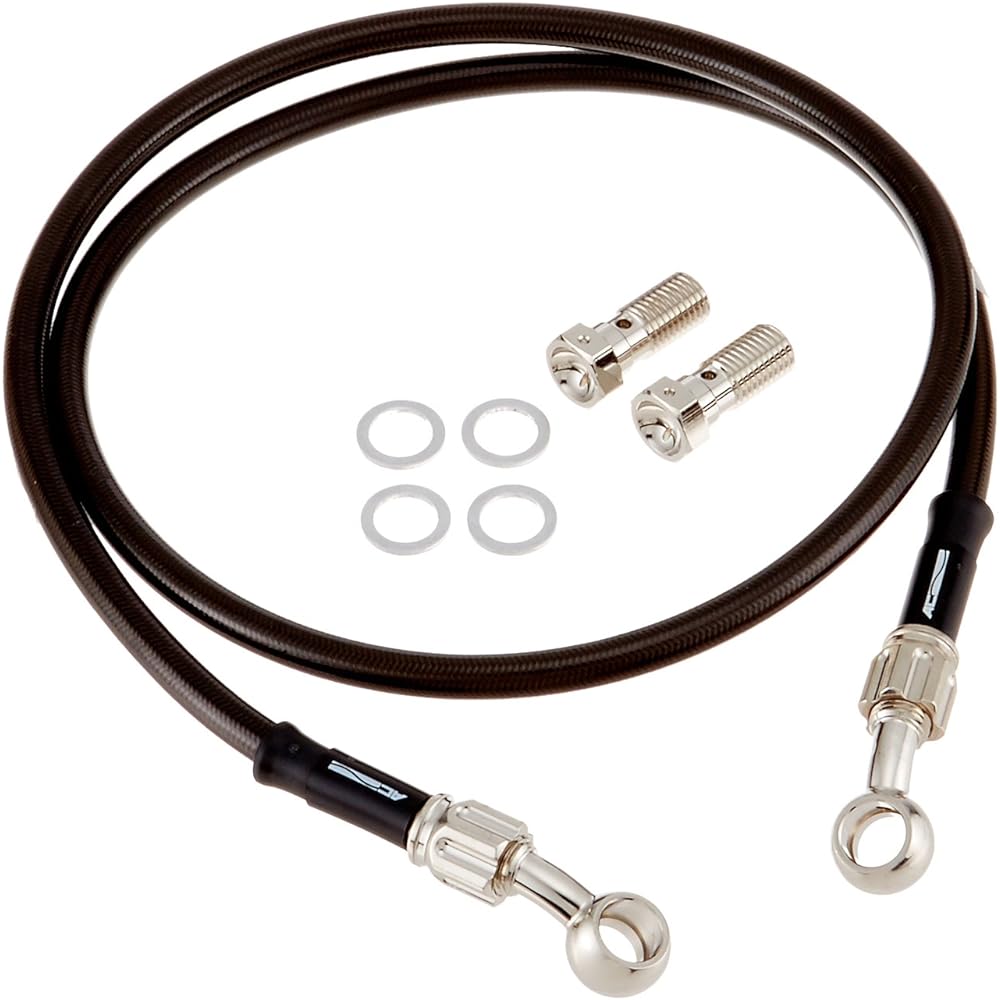 AC Performance Line (AC-PERFORMANCELINE) Brake Hose/Smoked [Socket Plated] [FTR223('03-) Solid Color/Handle Width 830mm]