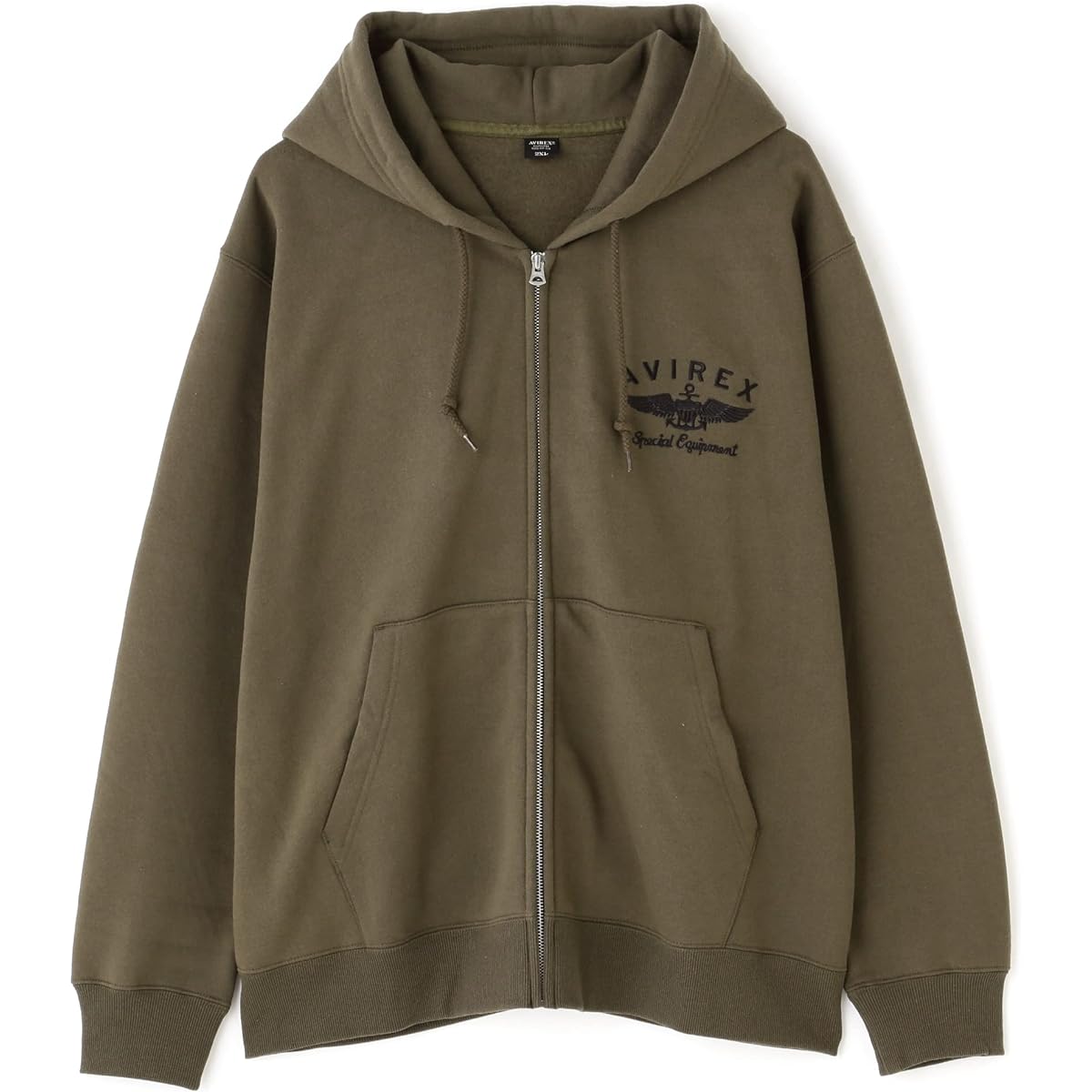 [Avirex] VARSITY LOGO SWEAT PARKA/Varsity Logo Sweatshirt Hoodie Men's 783-2231004