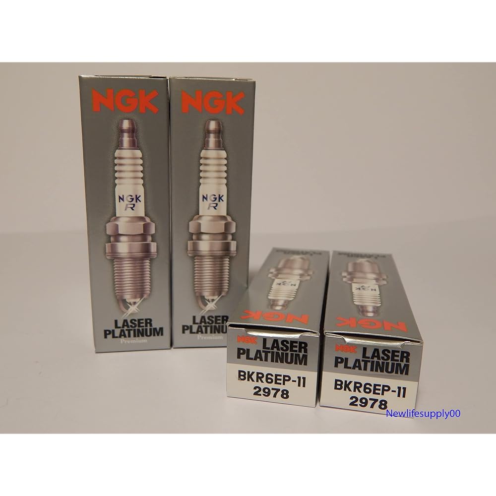 NGK 2978 Laser Platinum Premium Spark Plug BKR6EP -11-4 pieces
