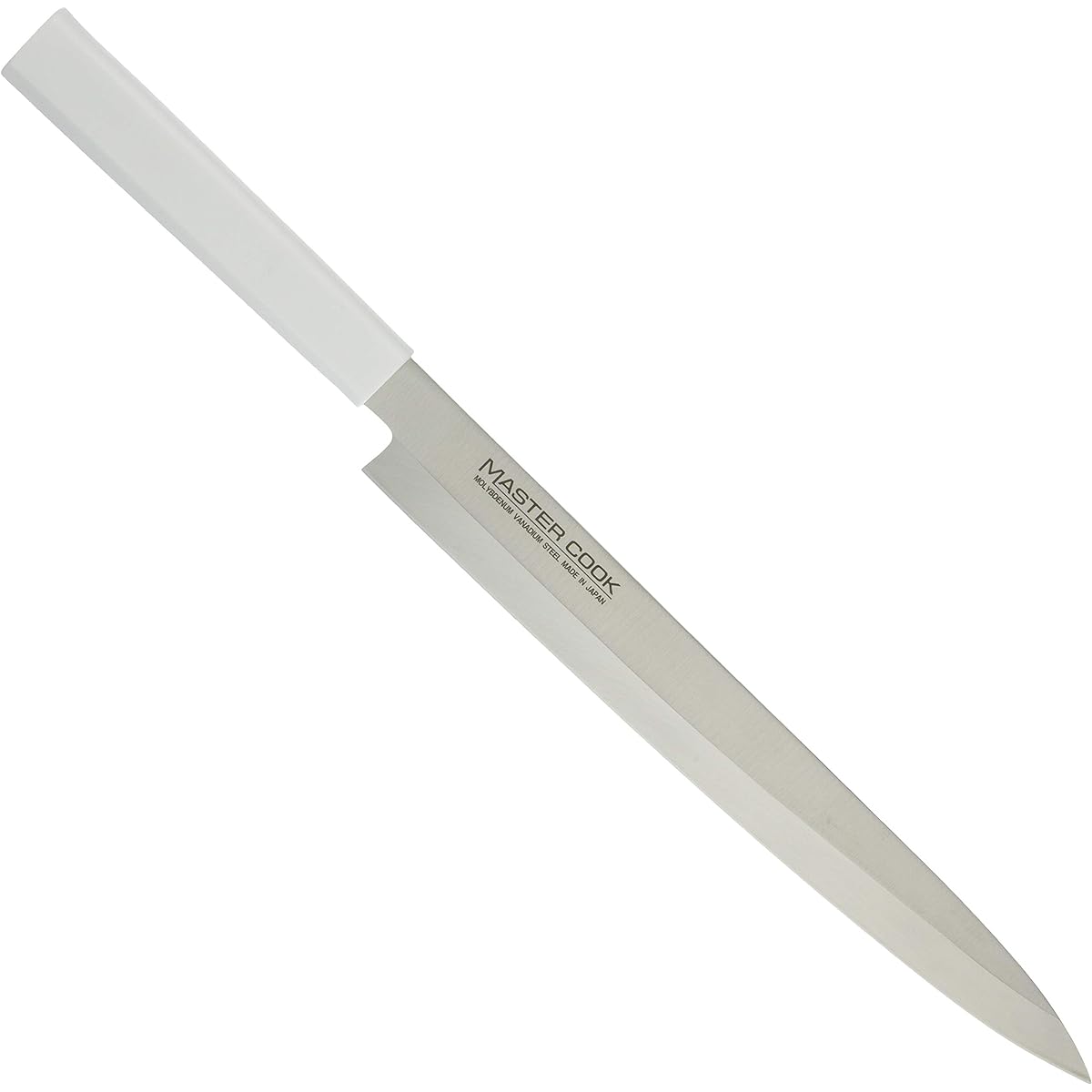 Kataoka Seisakusho Mastercok Antibacterial Color Knife Yanagi Blade White MCYK-270 Blade: Molybdenum Vanadium Steel Japan AMSF0271B