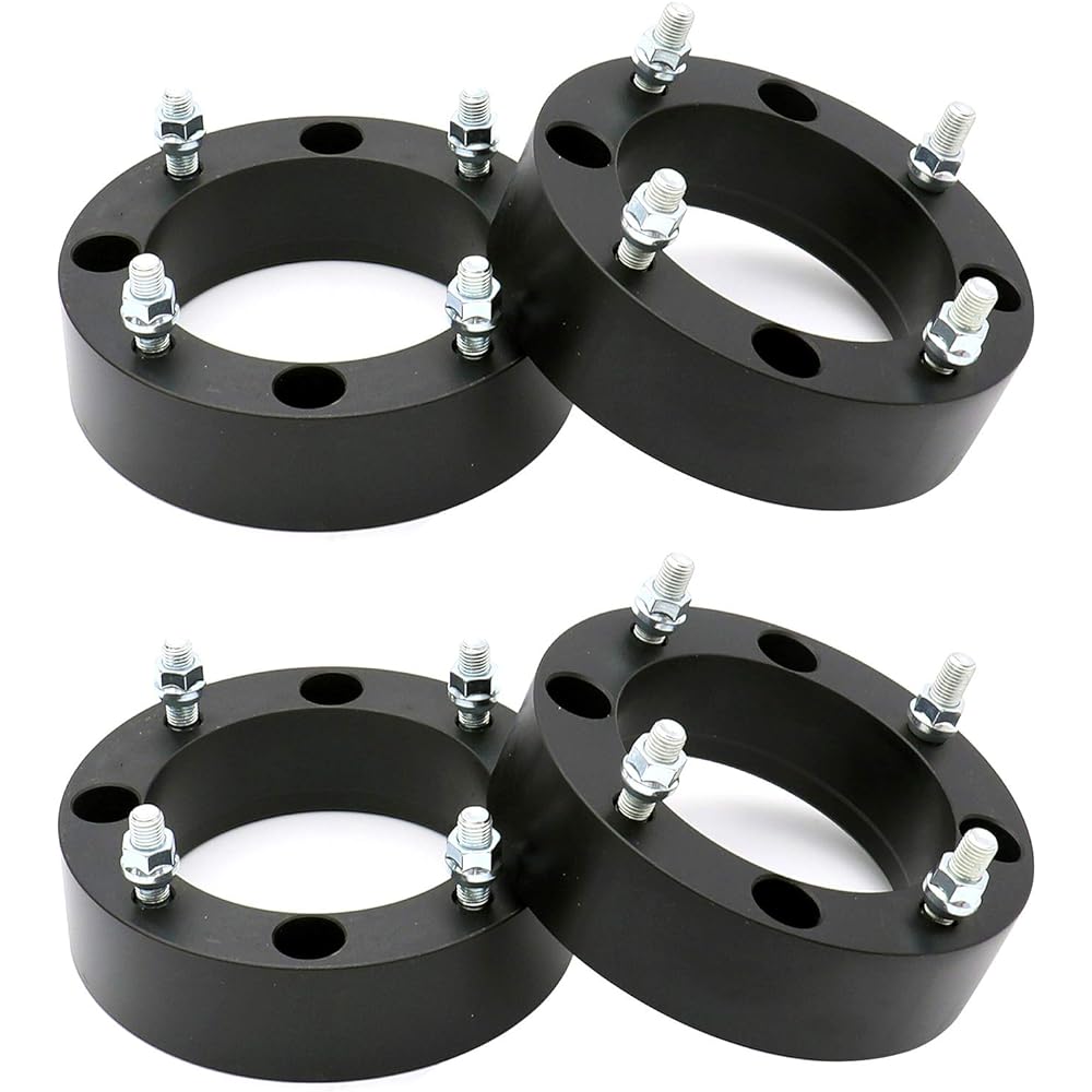 HICKS 4x156mm ATV Wheel Spacers 2 Inch with 12x1.5 Studs Compatible with 2013+ Polaris Ranger 2014+ Polaris RZR XP 1000, 2015+ Polaris RZR 4 Pieces