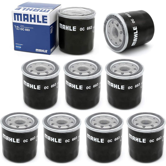 MAHLE Oil Filter for Domestic Cars OC663 [Set of 10] for Toyota/Lexus/Subaru/Daihatsu Vehicles