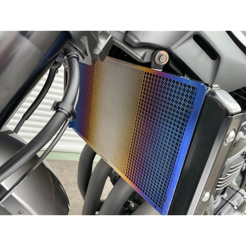 Ofa Titanium Radiator Core Guard KAWASAKI '17-'20 Z900RS/'18-'20Z900RS CAFÉ Blue Gradient 16017Z900RSAB