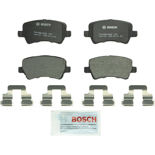 Bosch BP1307 QUIETCAST Premium semi -metallic disc brake pad set -SELECT LAND ROVER ROVER EVOQUE, VOLVO S60, S60 Cross Country, S80, V60, V60 Cross Country, V7 Compatible with 0, XC60, XC70, Rear