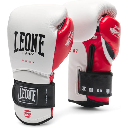 LEONE 1947 Boxing Kickboxing Gloves Unisex [IL TECNICO 3] Buffalo Leather PU Pad Velcro Closure GN113 [Genuine Product]