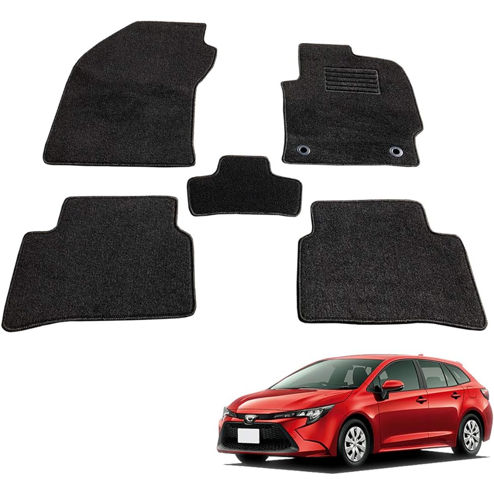 Fenice Car Mat Floor Mat Domestic Production (Toyota Corolla Corolla Touring 210 Series) Black Non-Slip Shape Resistant to Slip Car Mat (Car Parts Specialty Store)