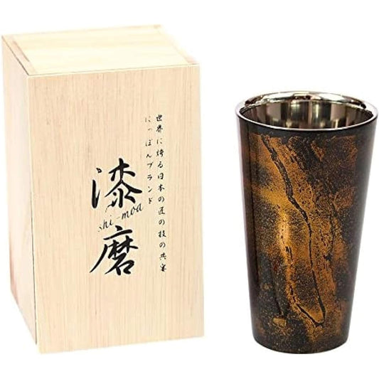 Lacquered lacquer sink double straight cup black sandalwood SCW-L501