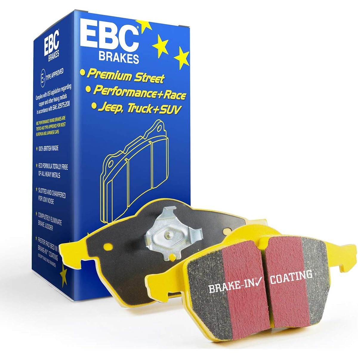 EBC Brake DP41835R Yellow Staff Street & Truck Brake Pad