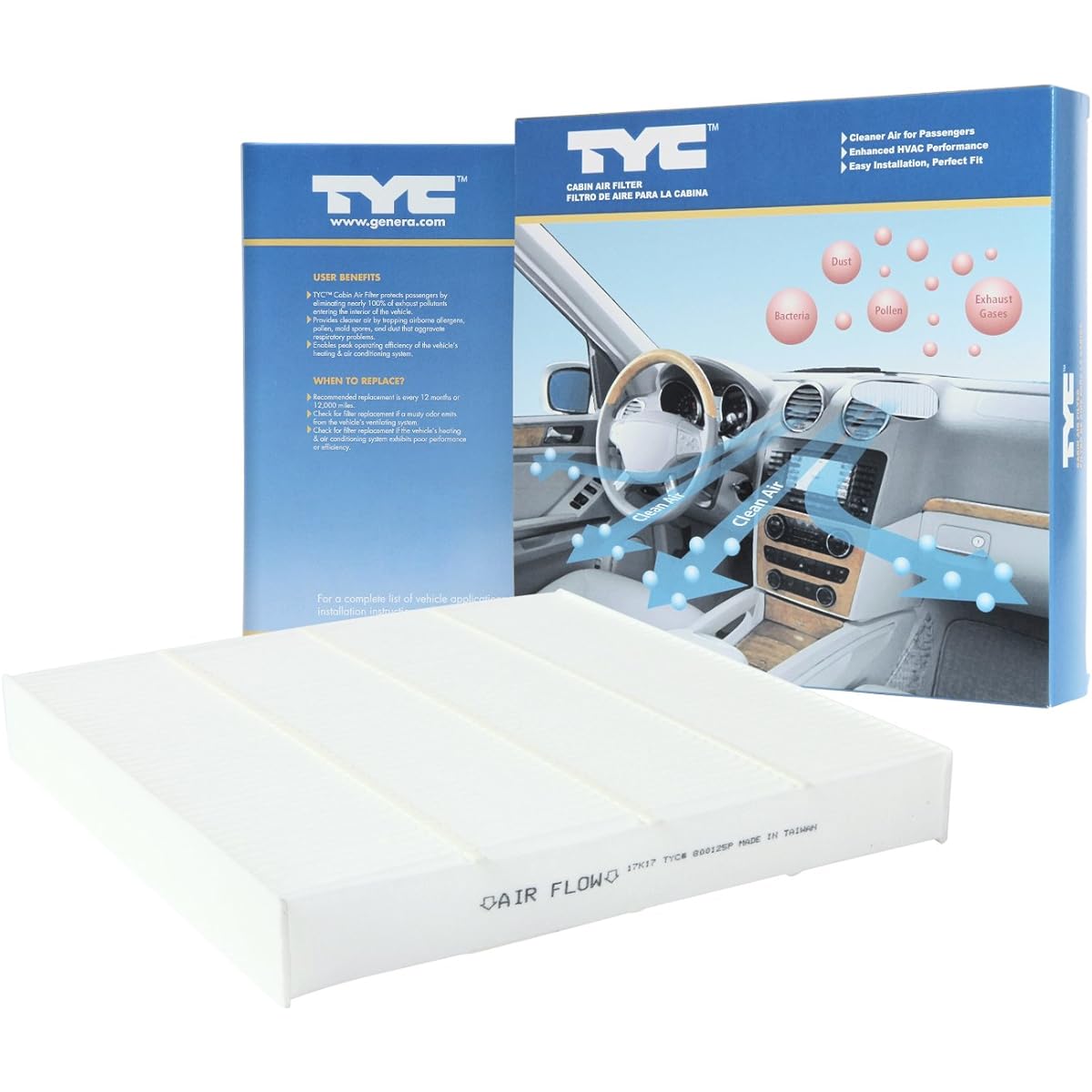 TYC Cabin Air Filter 2016-2020 Honda Civic