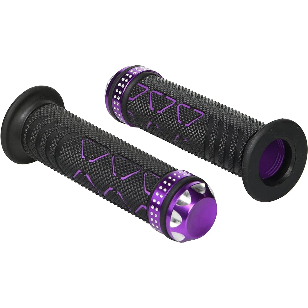ALCAN HANDS Tri Grip (Integrated Bar End) Aluminum + Rubber Purple Handle Diameter φ22.2 G00059J