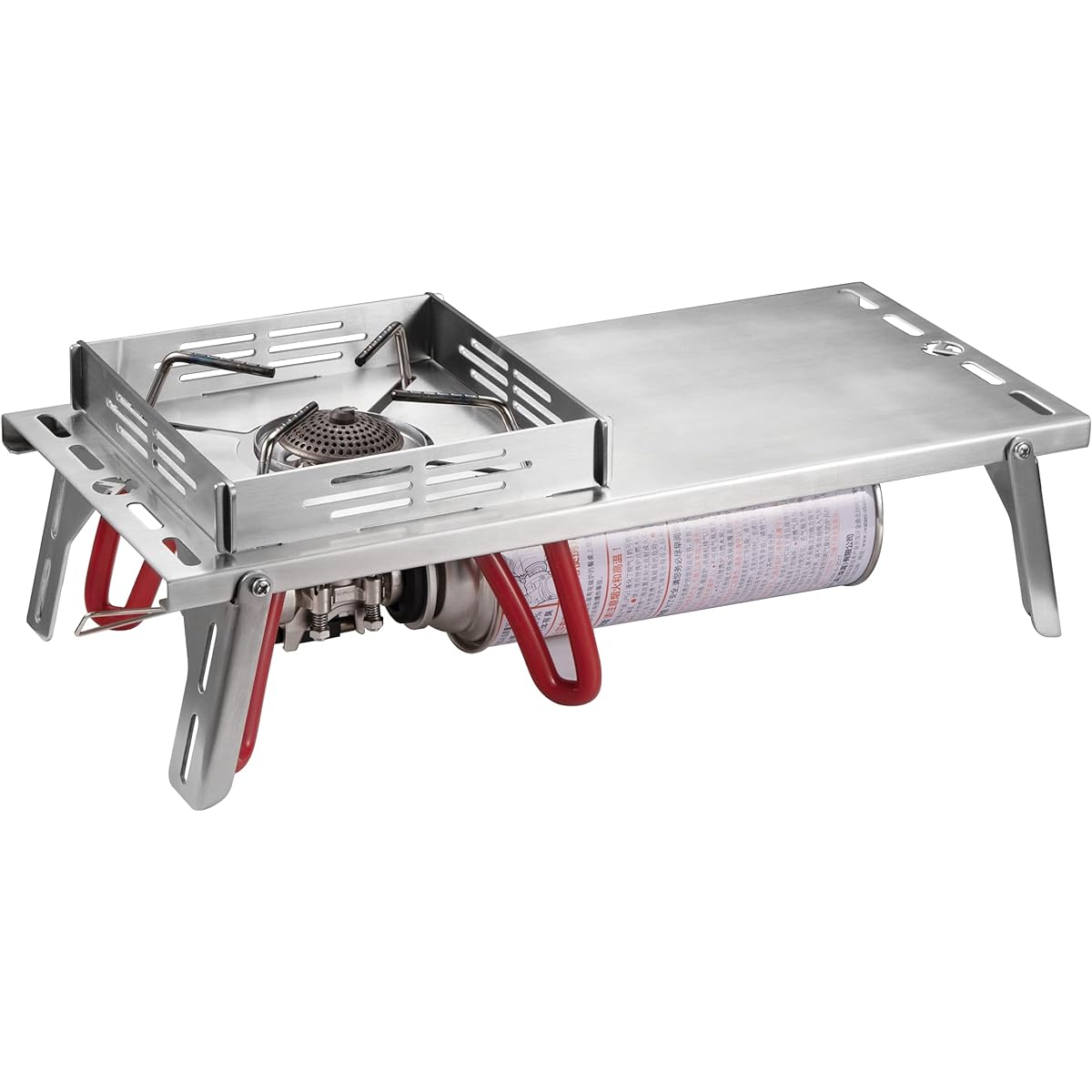 Camping Moon (CAMPING MOON) Solo Kitchen Regulator Stove Alcohol st-310 st-340 Heat Insulation Table Stainless Steel Storage with Cycle Plate Camping Kitchen SOLO KITCHEN SK-310CP