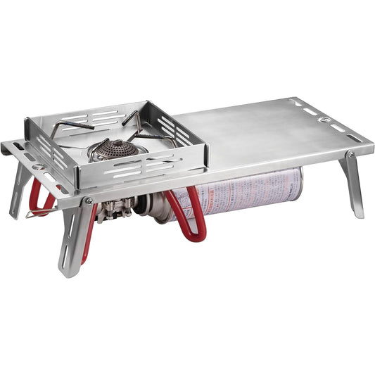 Camping Moon (CAMPING MOON) Solo Kitchen Regulator Stove Alcohol st-310 st-340 Heat Insulation Table Stainless Steel Storage with Cycle Plate Camping Kitchen SOLO KITCHEN SK-310CP